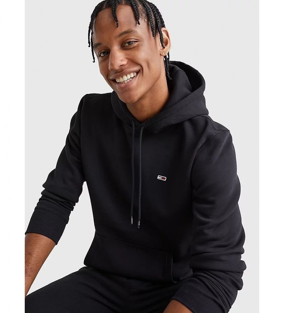 Moletom com capuz Tommy Jeans TJM Regular Fleece, preto