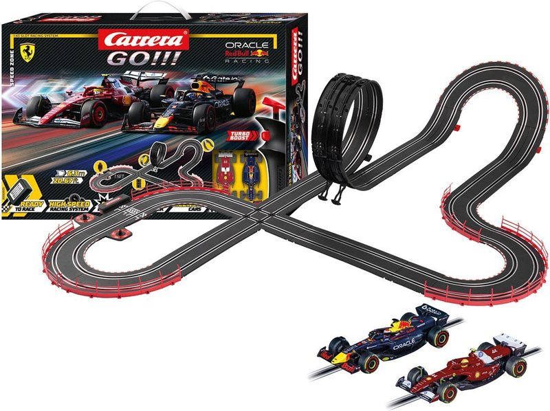 Carrera - GO!!! Speed Zone - Racebaan - 6,3m - Max Verstappen No.1 vs. Lewis Hamilton No.44