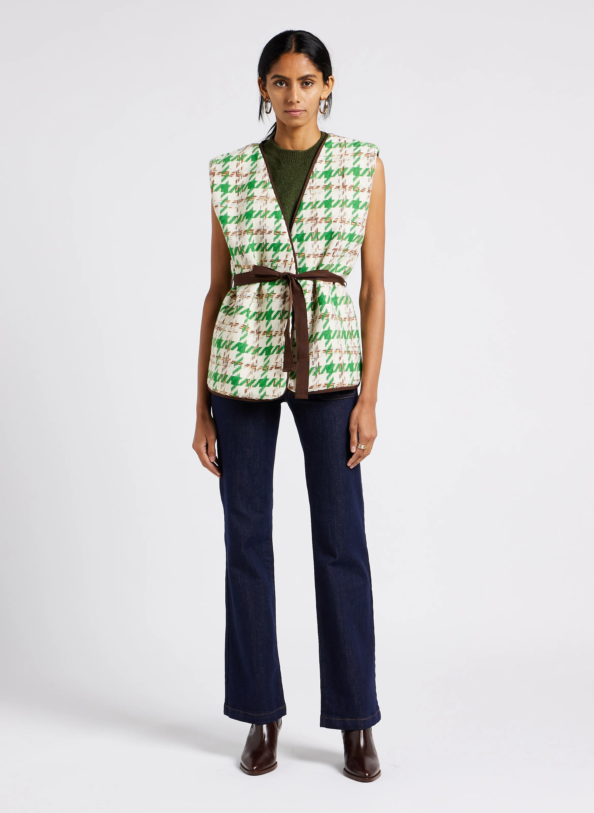 SONNY - Jean flare en coton mélangé| Bleu