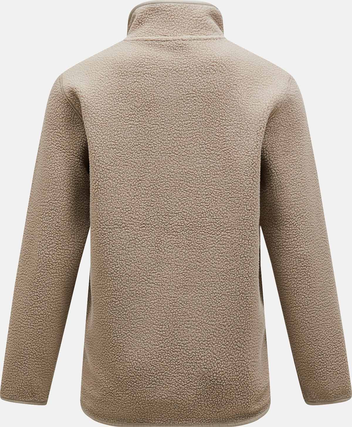 Pile Zip Jacket Dame Avid Beige