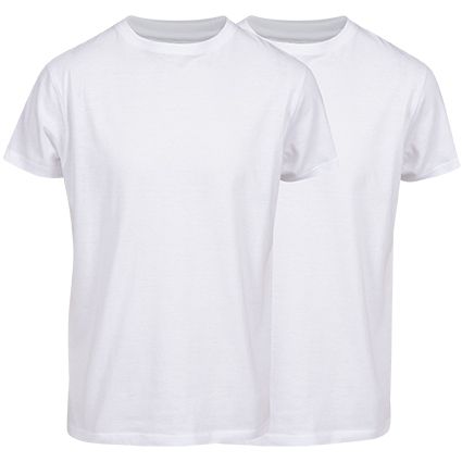 David Casual T-shirt 2 pk rund hals