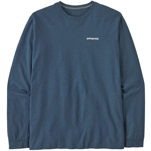 T-shirt PATAGONIA M'S L/S P-6 LOGO RESPONSIBILI-TEE UTILITY BLUE