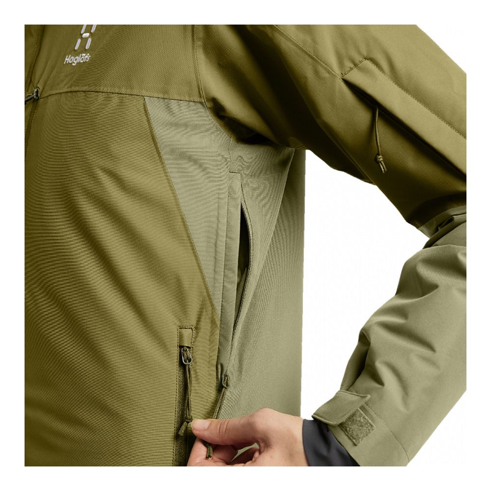 Haglöfs GONDOL INSULATED - Veste ski Femme thyme green/olive green