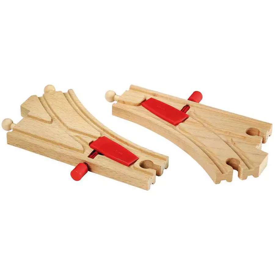 Brio Mech. Weichenpaar (L1M1) bunt