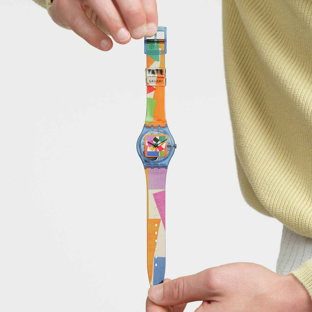 Montre SWATCH Gent biosourced Matisse's snail homme bracelet plastique transparent