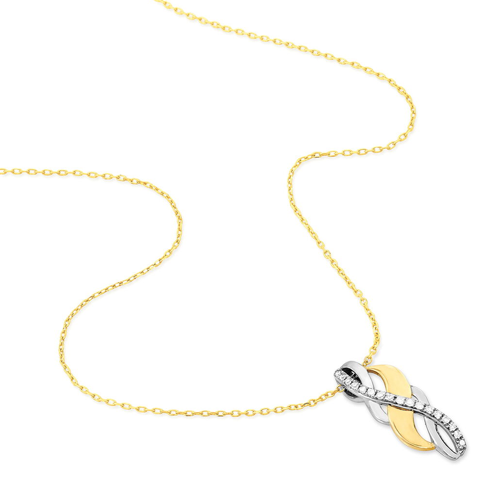 Collier Helene Or Bicolore Diamant