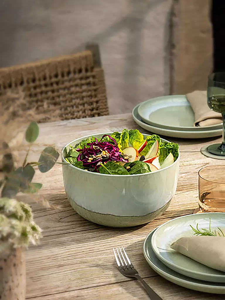 LIKE BY VILLEROY & BOCH Servierschüssel 22cm PERLEMOR Alga olive