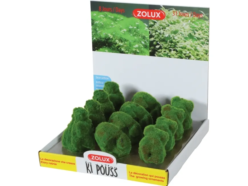 Zolux ZOLUX KIPOUSS rock aquarium decoration with seeds of live plants, 1 pcs (assorted)