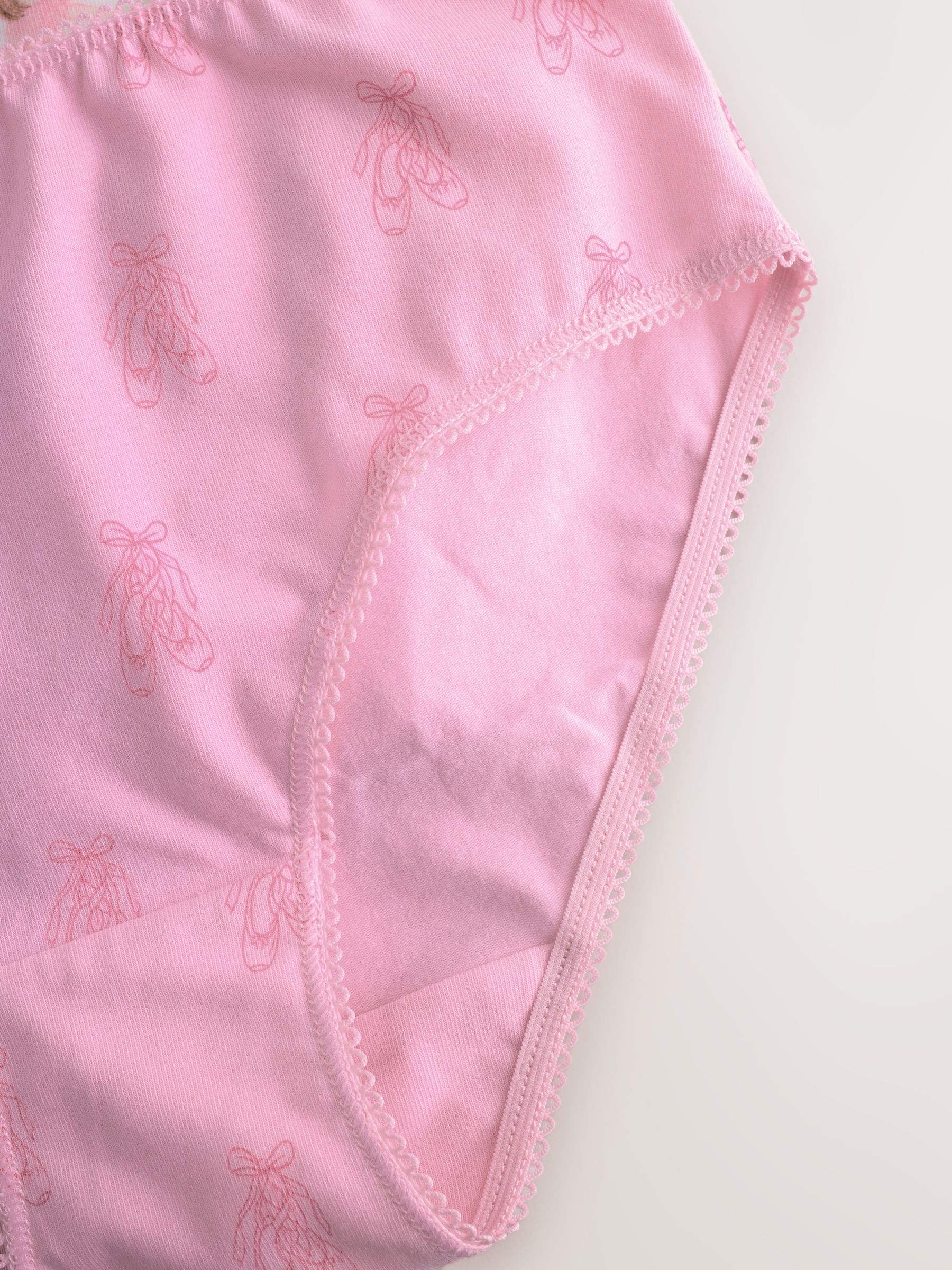 Roze ballerina - Verpakking van 7 onderbroeken (1,5-12 jr)