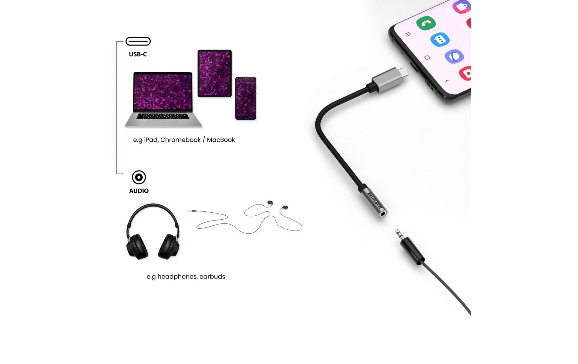 Adapter Connect USB-C > AudioUSB-C auf AUX Adapter