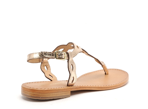 Les tropeziennes nu pieds plats femme hallyn or