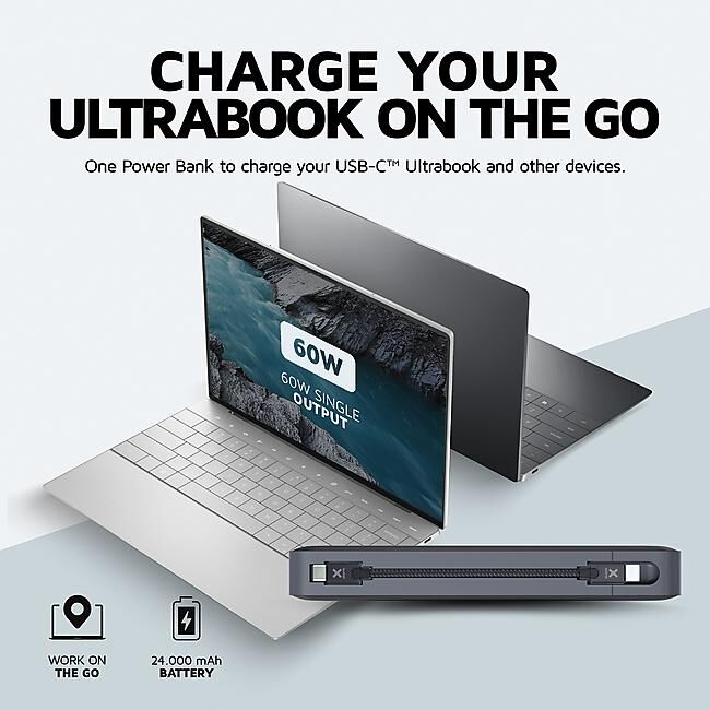 XTORM - POWERBANK PC PORTABLE TITAN USB-C 60 W 24000 mAh