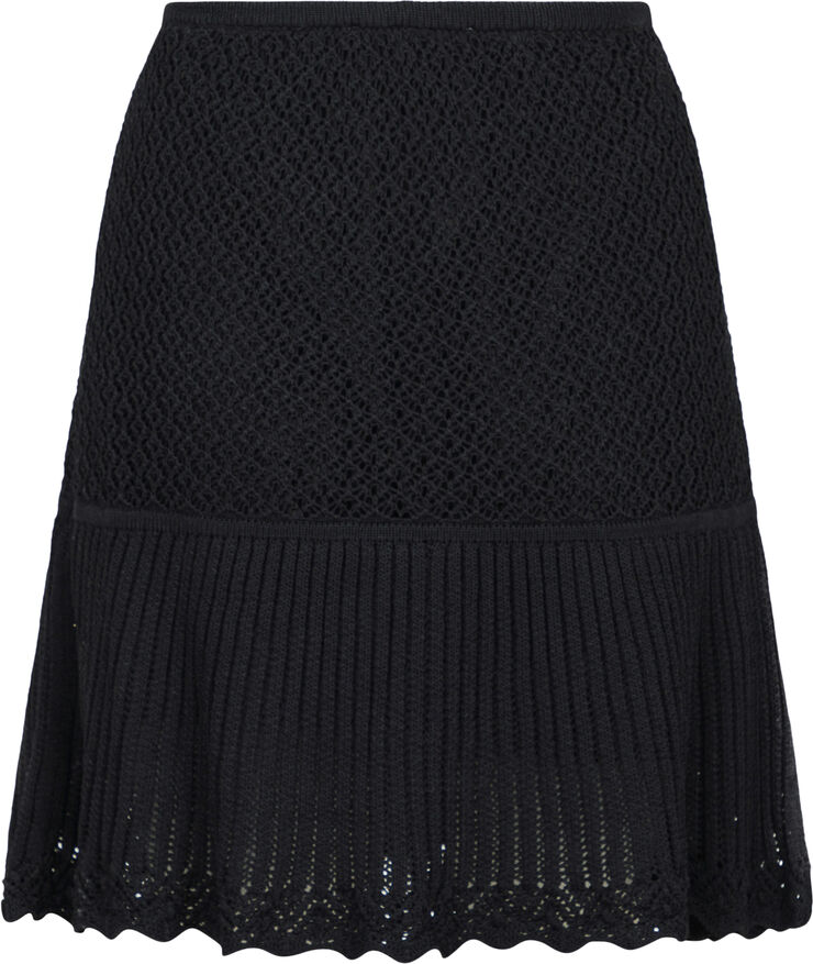 Neo Noir Judith Knit Skirt Black