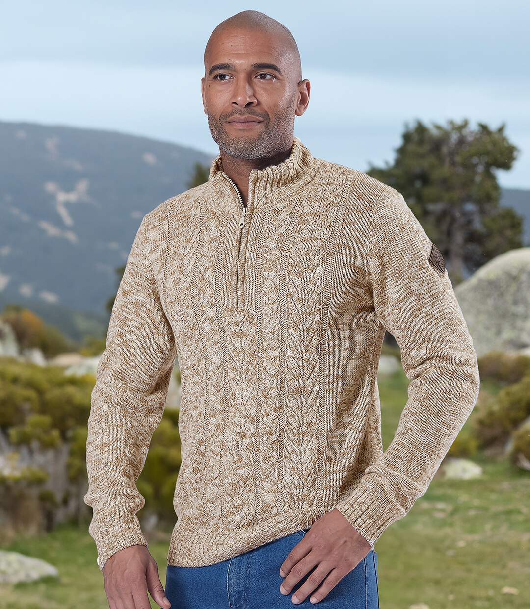 Pull Camionneur Tricot Torsadé