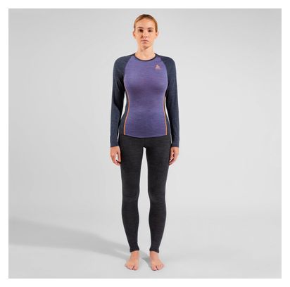 Collant Long Femme Odlo Performance Wool 150 Gris Foncé