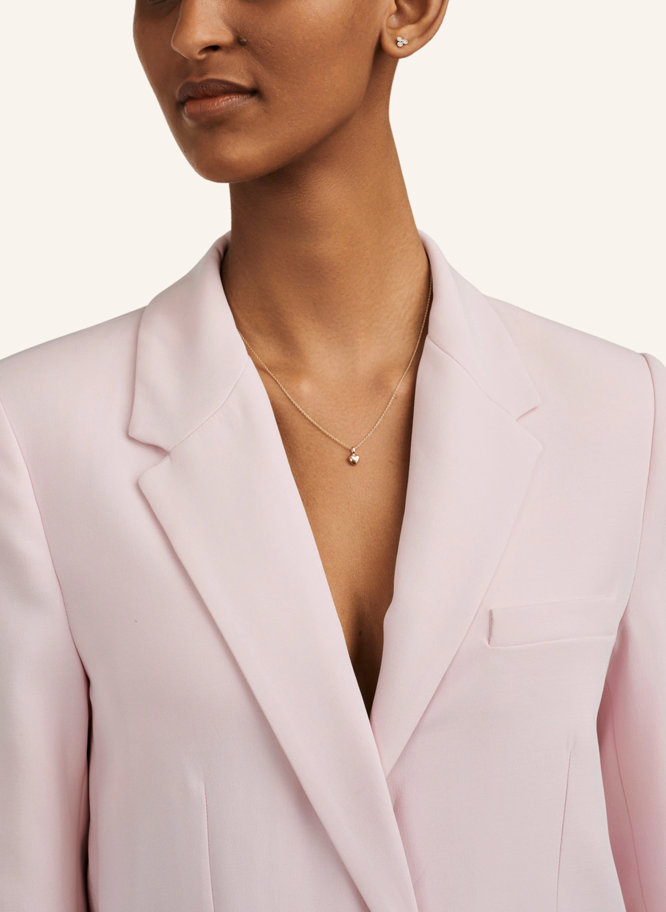 CADA Kette ROUND TINY HEART