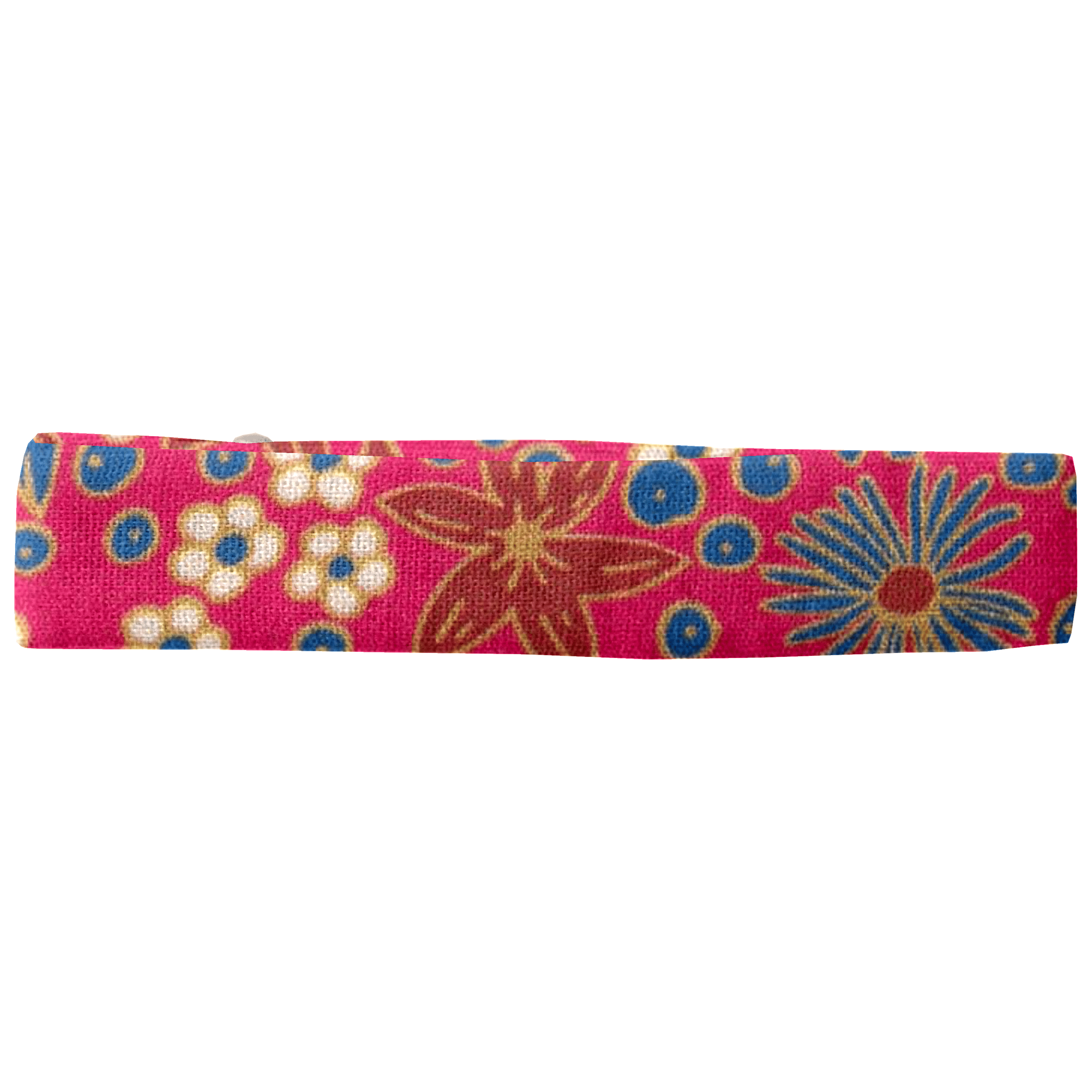 Barrette Croco Tissu Badiane Framboise