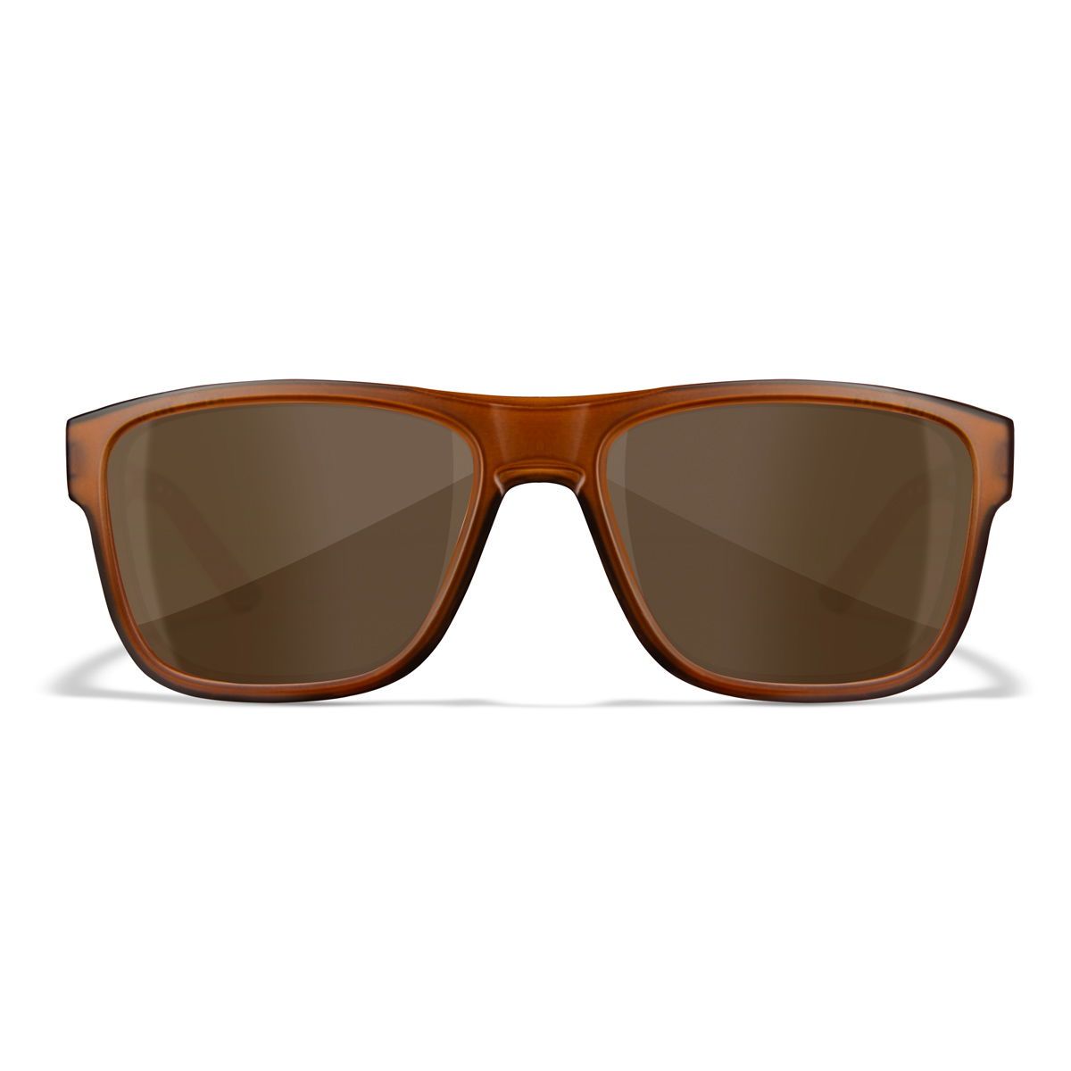 Wiley X Ovation Solbrille, Brun Glas, Mat Brun Stel, Unisex - Spejder Sport
