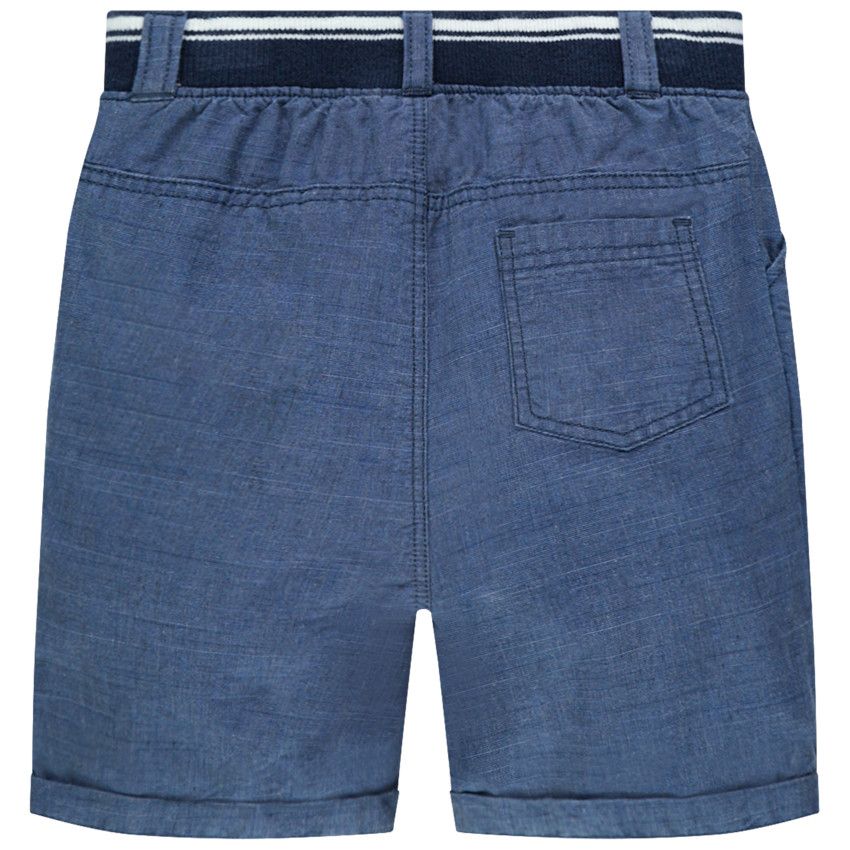 Bermuda en maille à taille élastiquée pour enfant garçon - Bleu marine