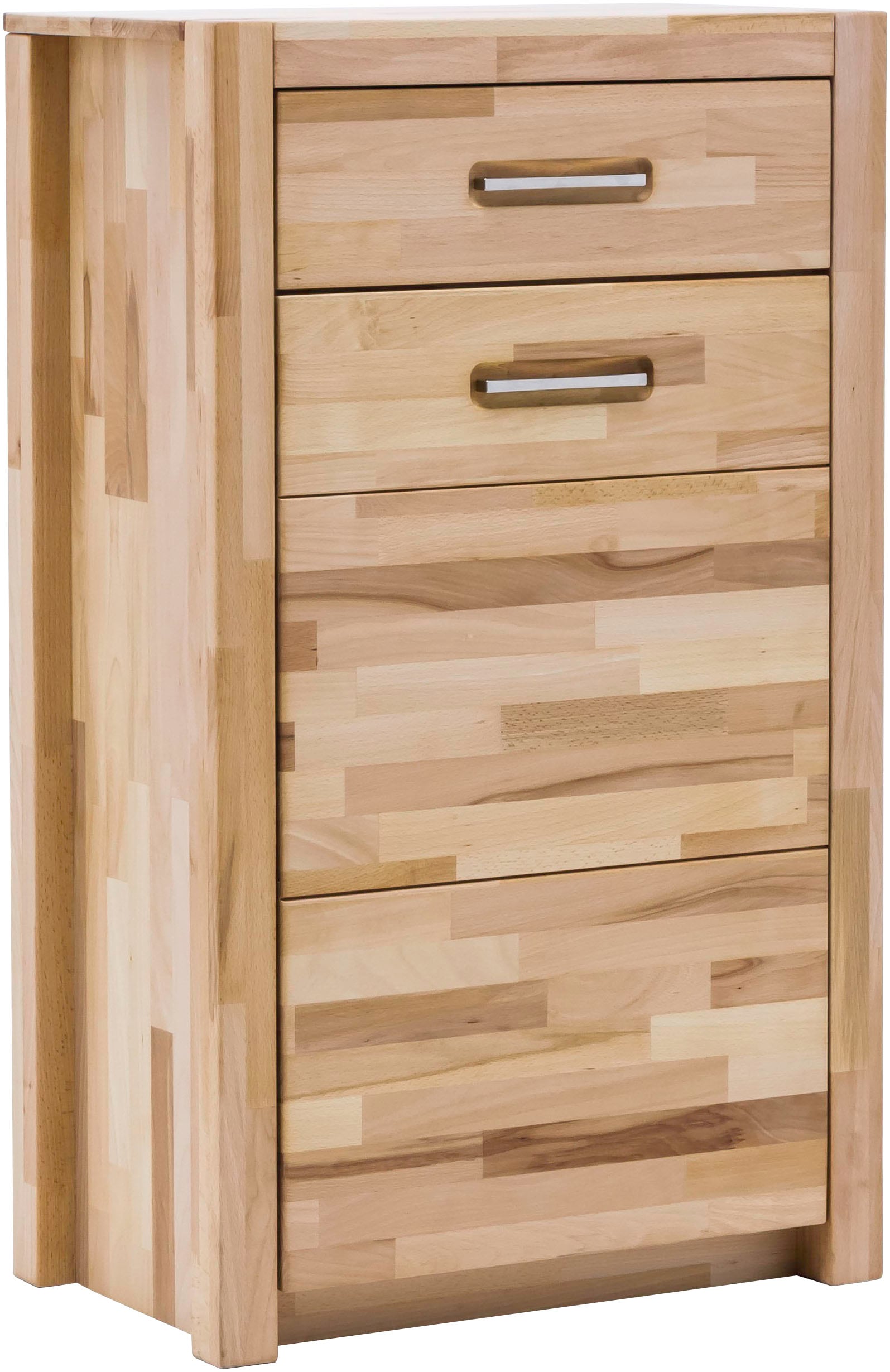 MCA living Garderobenschrank »Fenja Kommode, Schrank, Drehtürenschrank - Höhe 112 cm« 1 Stk. tlg. Massivholz, Kernbuche, 1 Tür, 1 Schubkasten, Breite 66 cm