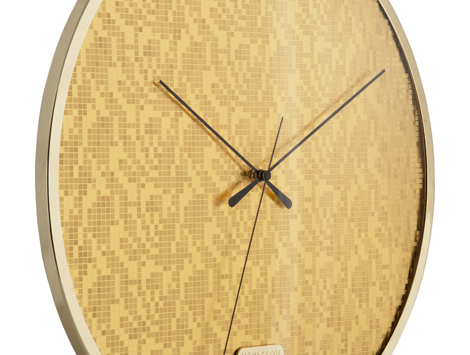Wall clock Disco gold
