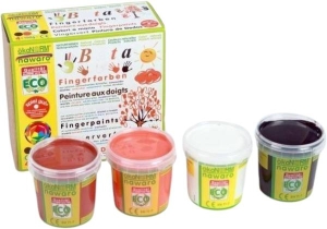 Ökonorm Fingerfarben 4 Farben Set B, 1 Stück