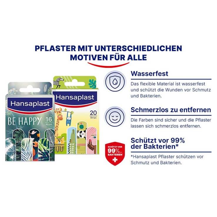 Hansaplast Be Happy Pflaster, 16 St