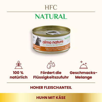 Almo Nature HFC Natural Huhn & Käse 70g