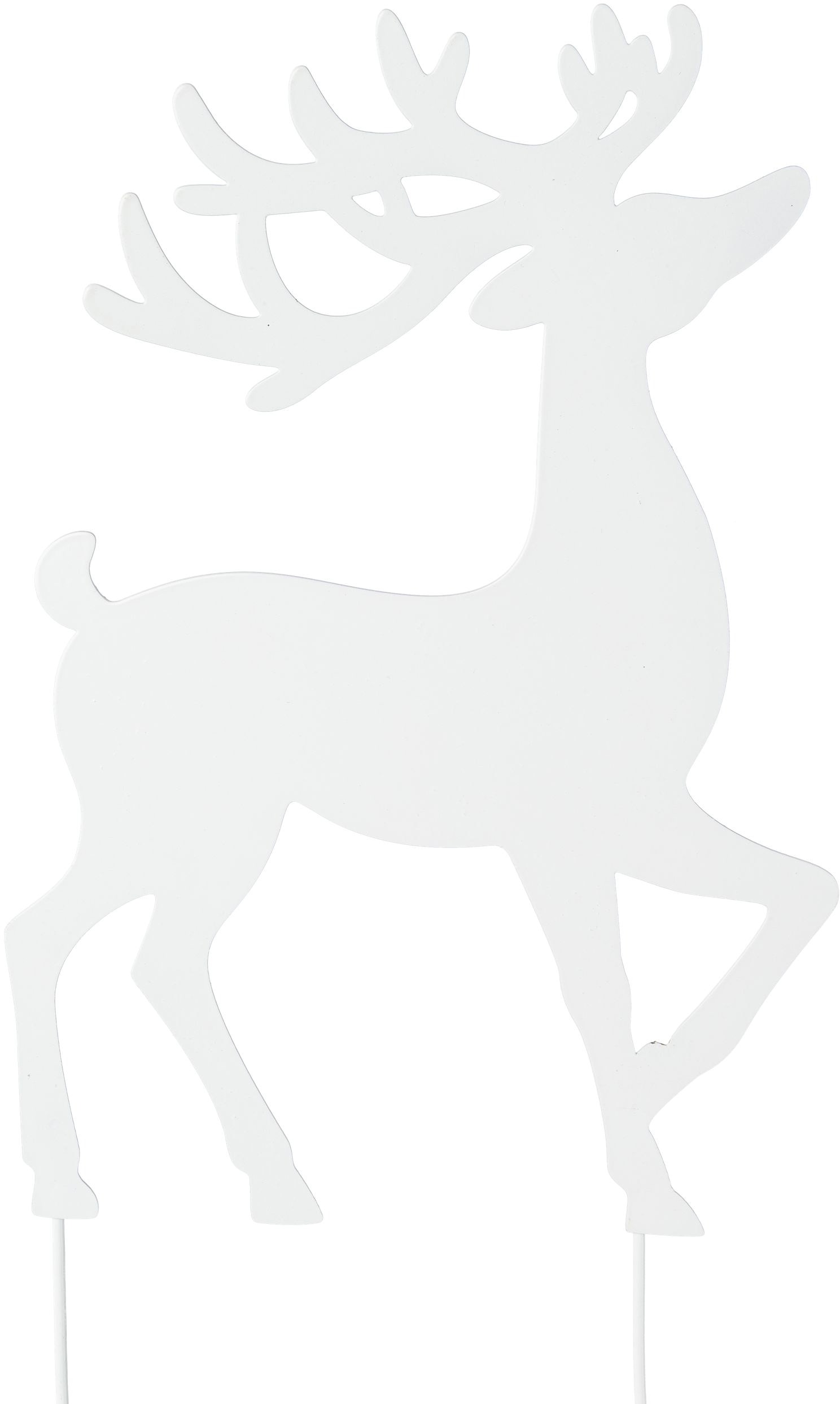 Creativ deco Weihnachtsfigur »Weihnachtsdeko« Hirsch zum Stecken