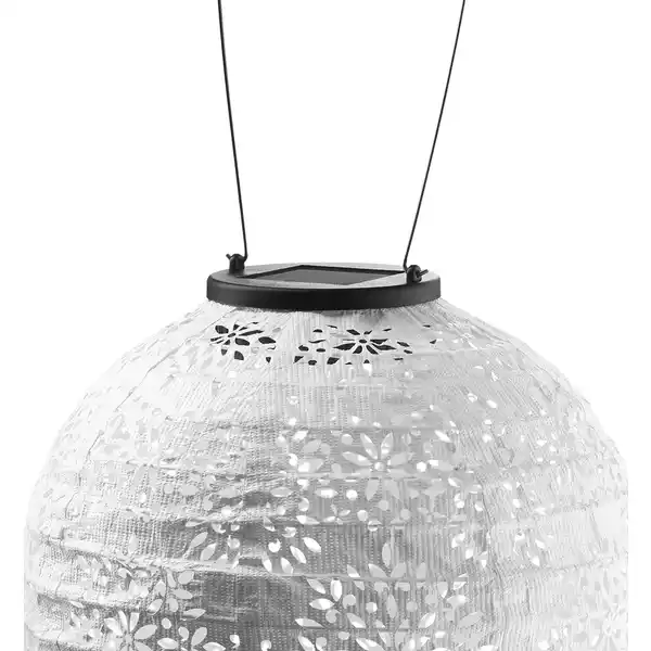 Premium-Solar-Lampion 20cm, weiß
