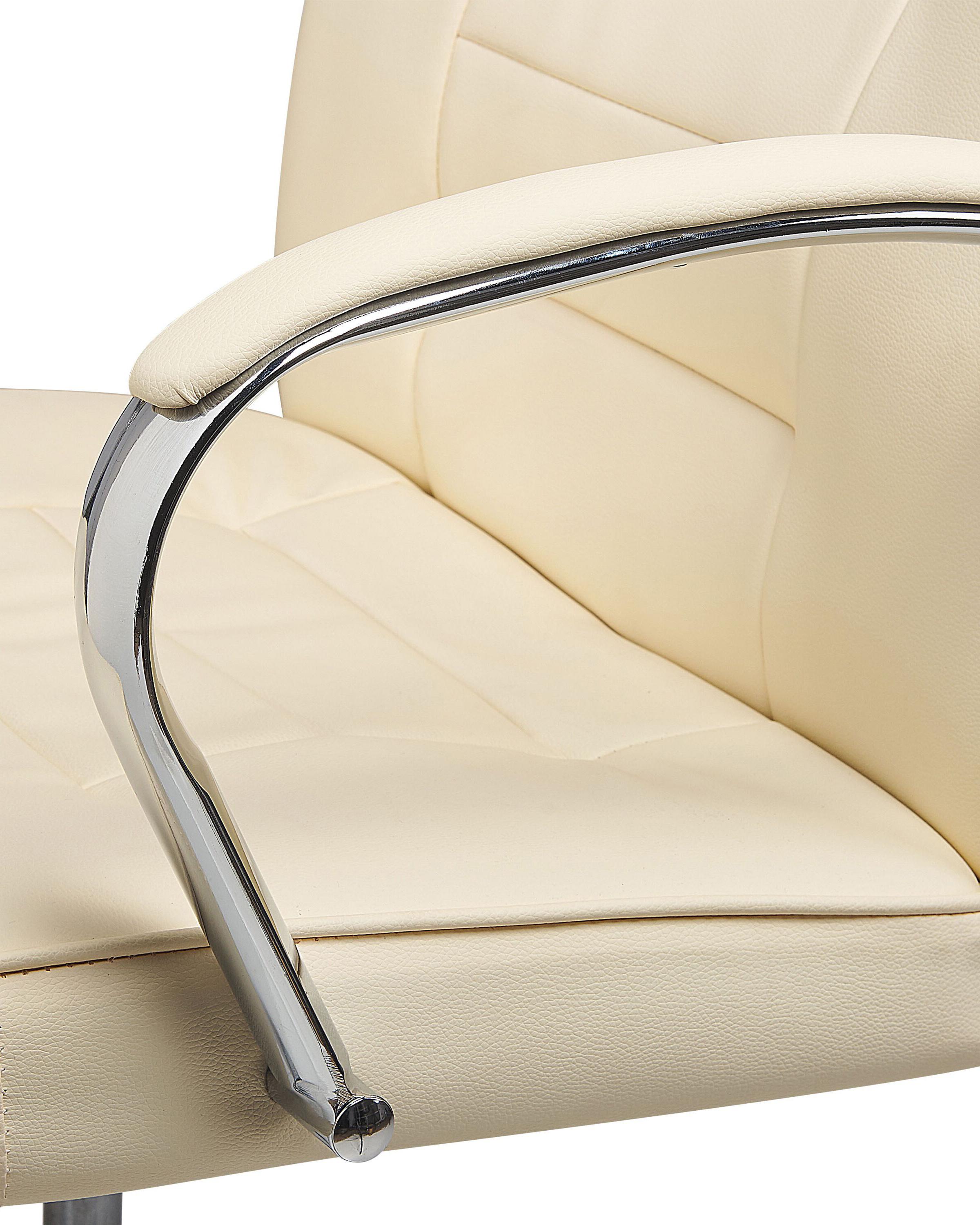 Massagestoel met verwarming GRANDEUR Kunstleer Beige