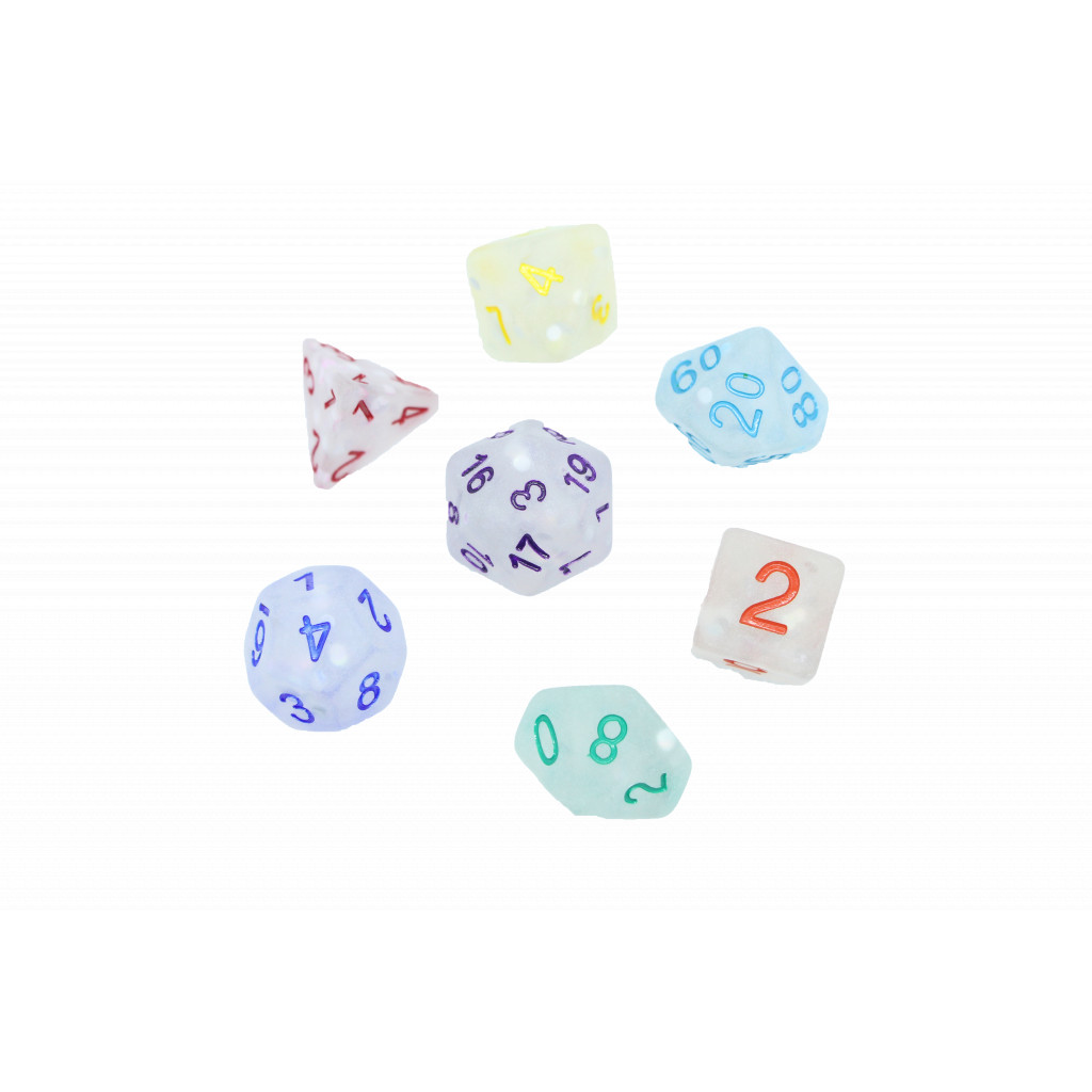 Set de dés JDR - Snowflake Color