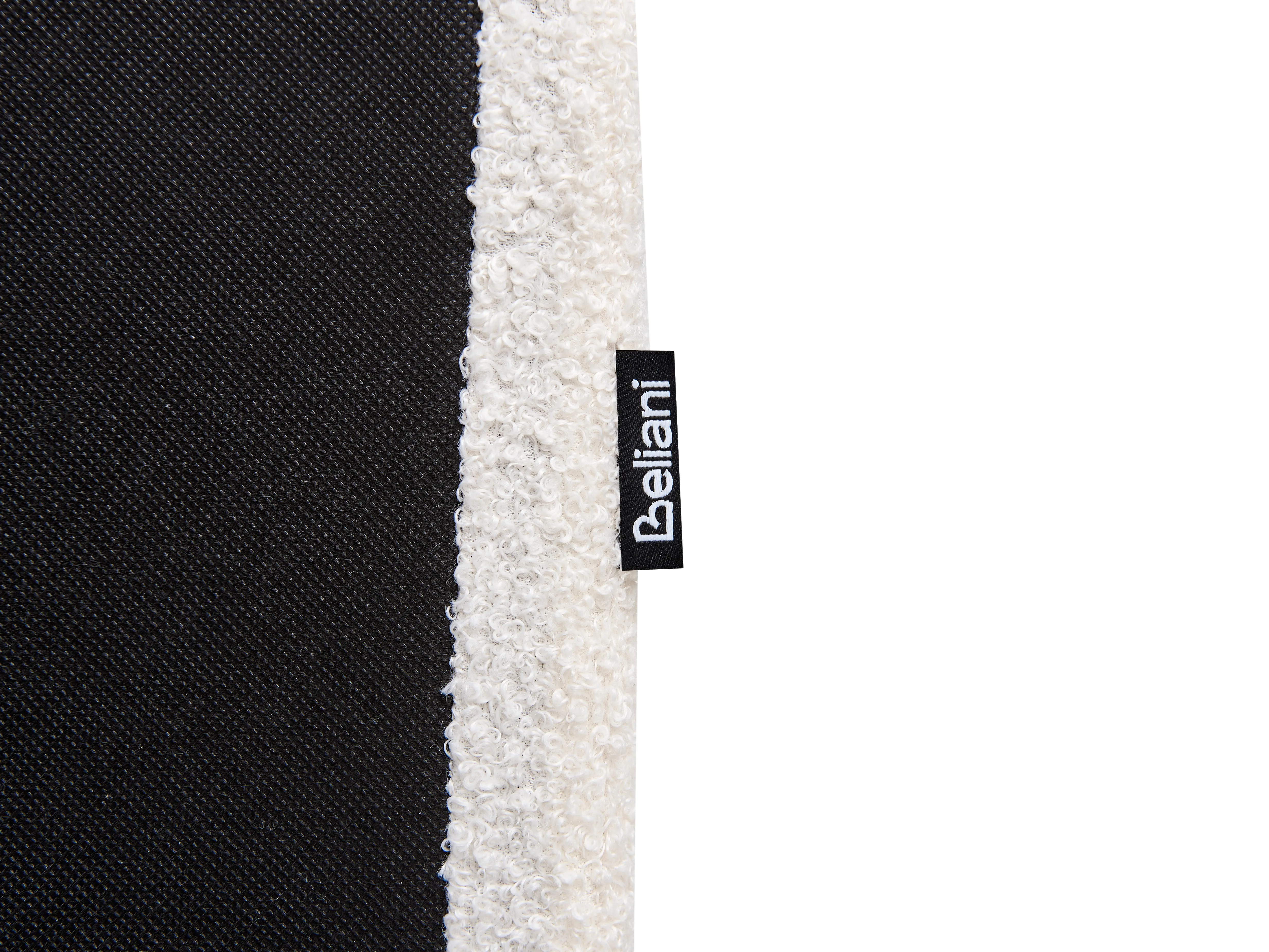 Bed met opbergruimte Bouclé ORBEY 180 x 200 cm Gebroken wit