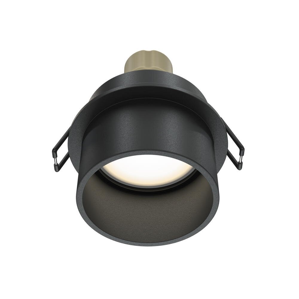Reif inbouw plafondspot in zwart GU10 55mm