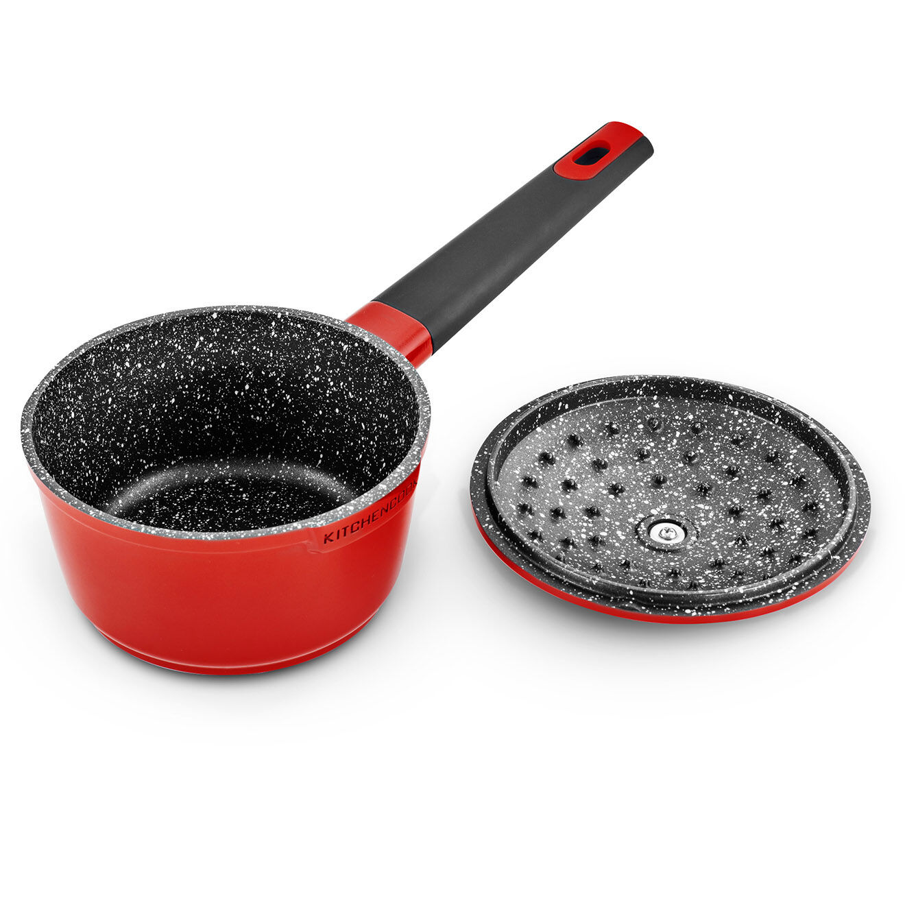 Kitchencook Casserole en fonte d'aluminium rouge - D.16 cm