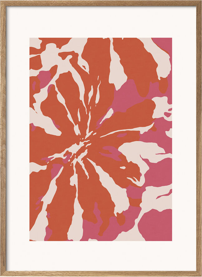 Poster & Frame By Garmi - Violent Flower Flerfarvet