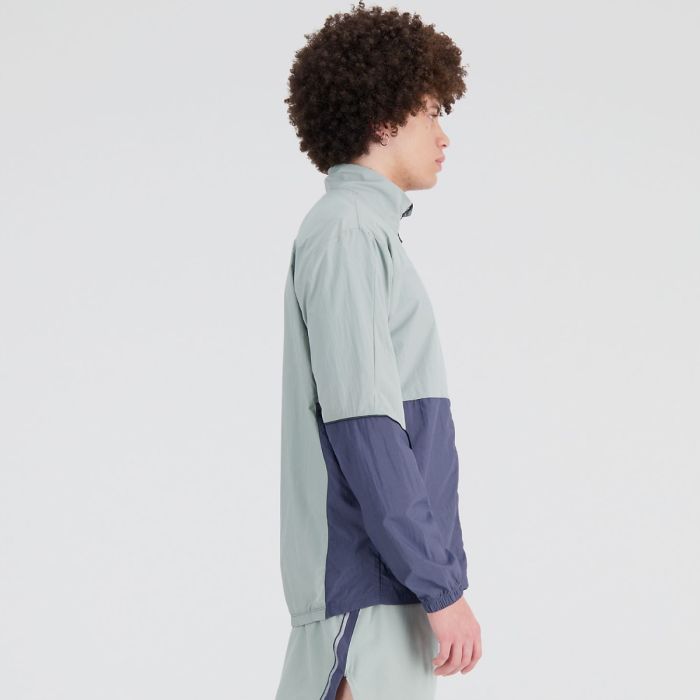 New Balance Herre Jakker Graphic Impact Run Packable Jacket Grøn