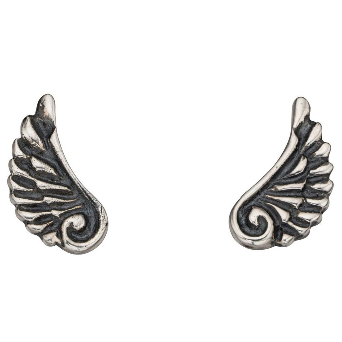 Boucle d'oreille aile d'ange en argent 925/1000