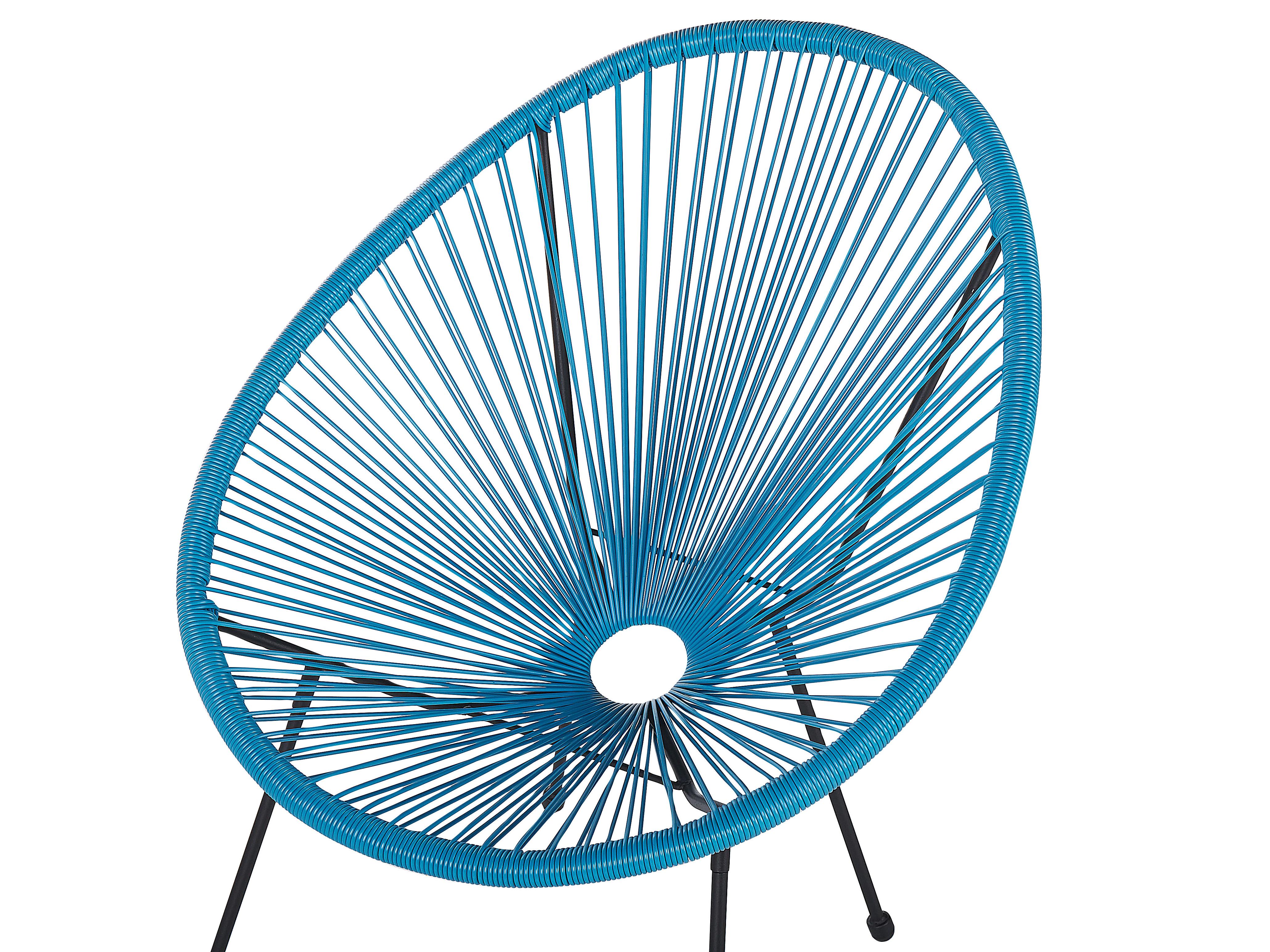 Bistroset ACAPULCO II PE rotan Blauw