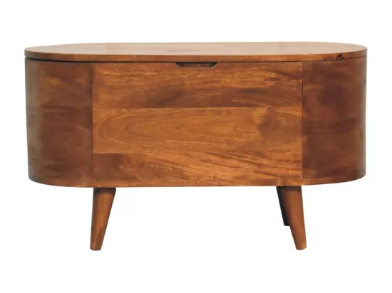 Coffre à couverture Chestnut Rounded Lid