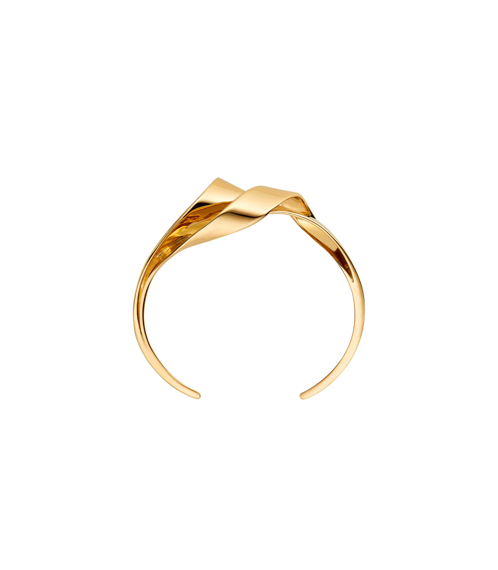 Manchette Éole - Dorée à l’or 24 carats