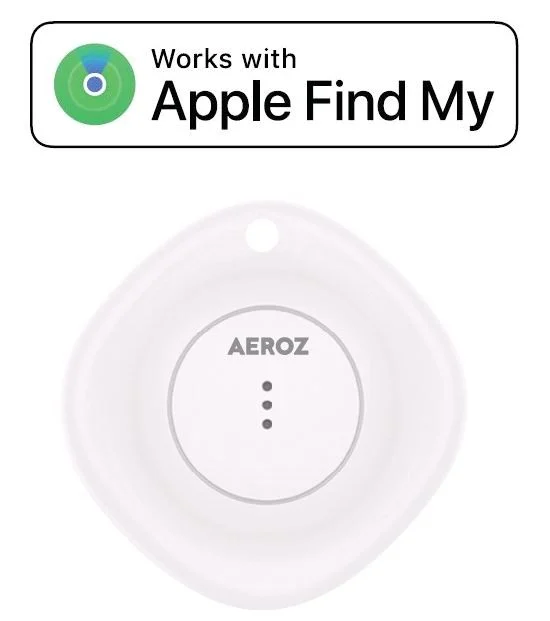Aeroz TAG-1000 - Kuffert- og nøgle finder til brug med iPhone - virker med Apple Find appen
