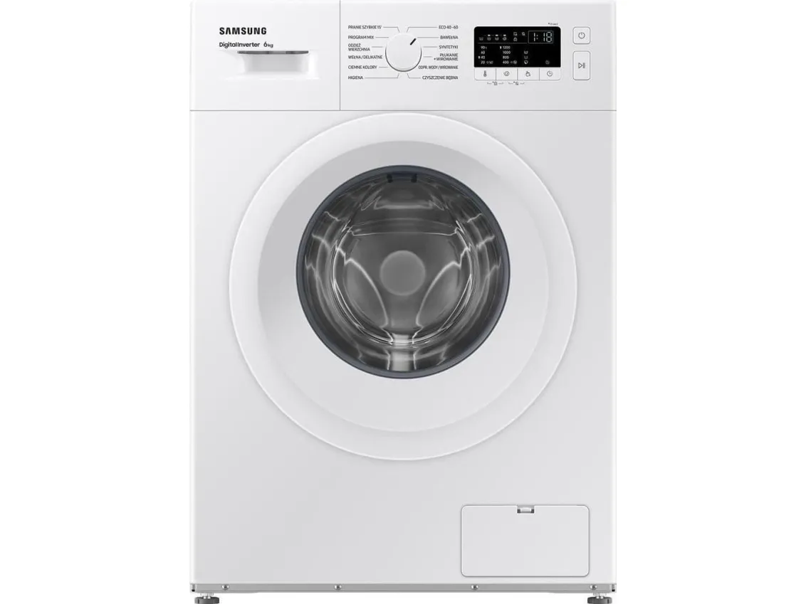 Samsung WW60A3120WE - Vaskemaskine - bredde: 59.5 cm - dybde: 44 cm - højde: 85 cm - frontbetjening - 6 kg - 1200 rpm - hvid