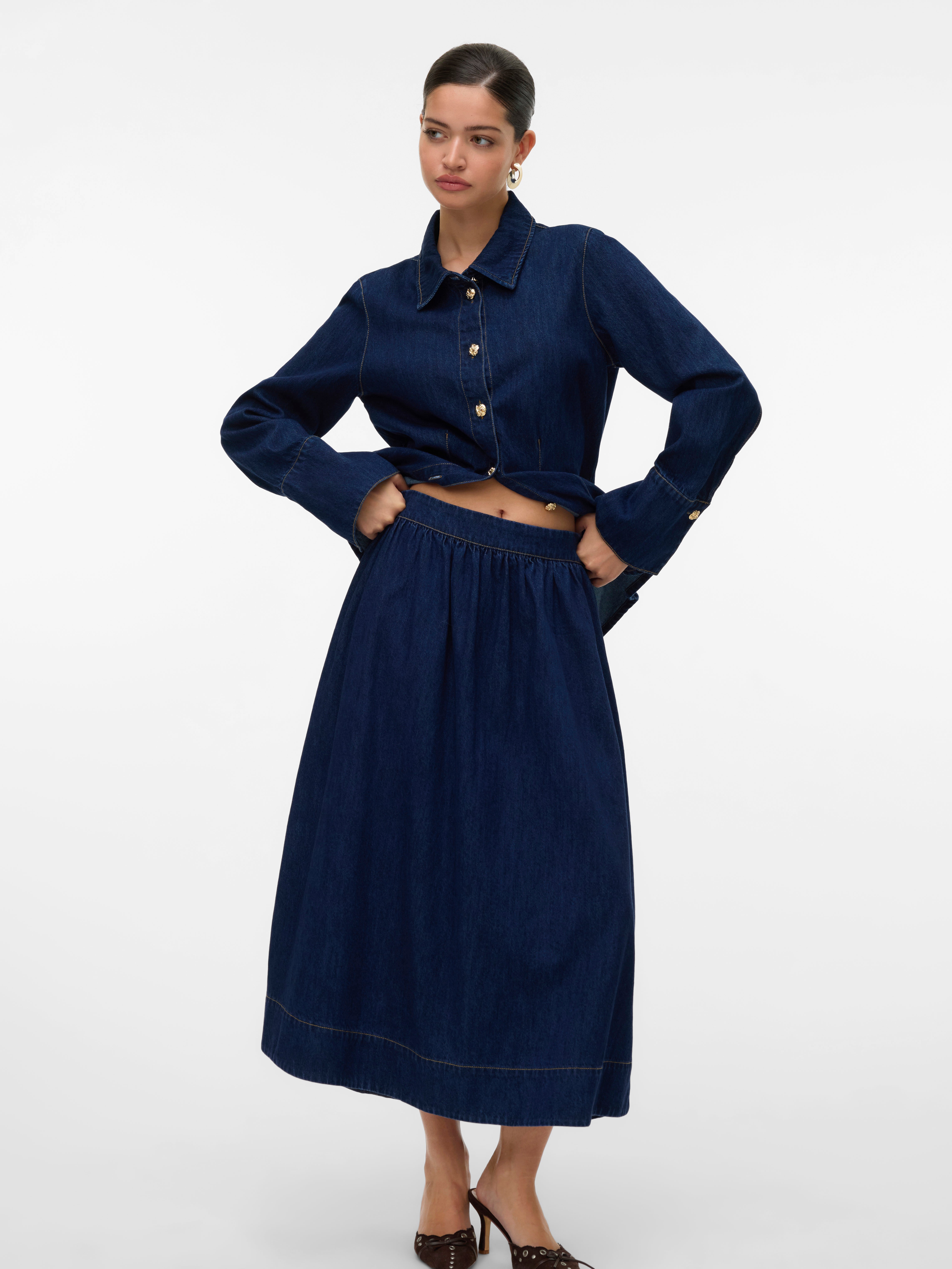 VMMAIKEN High waist Midi-rok