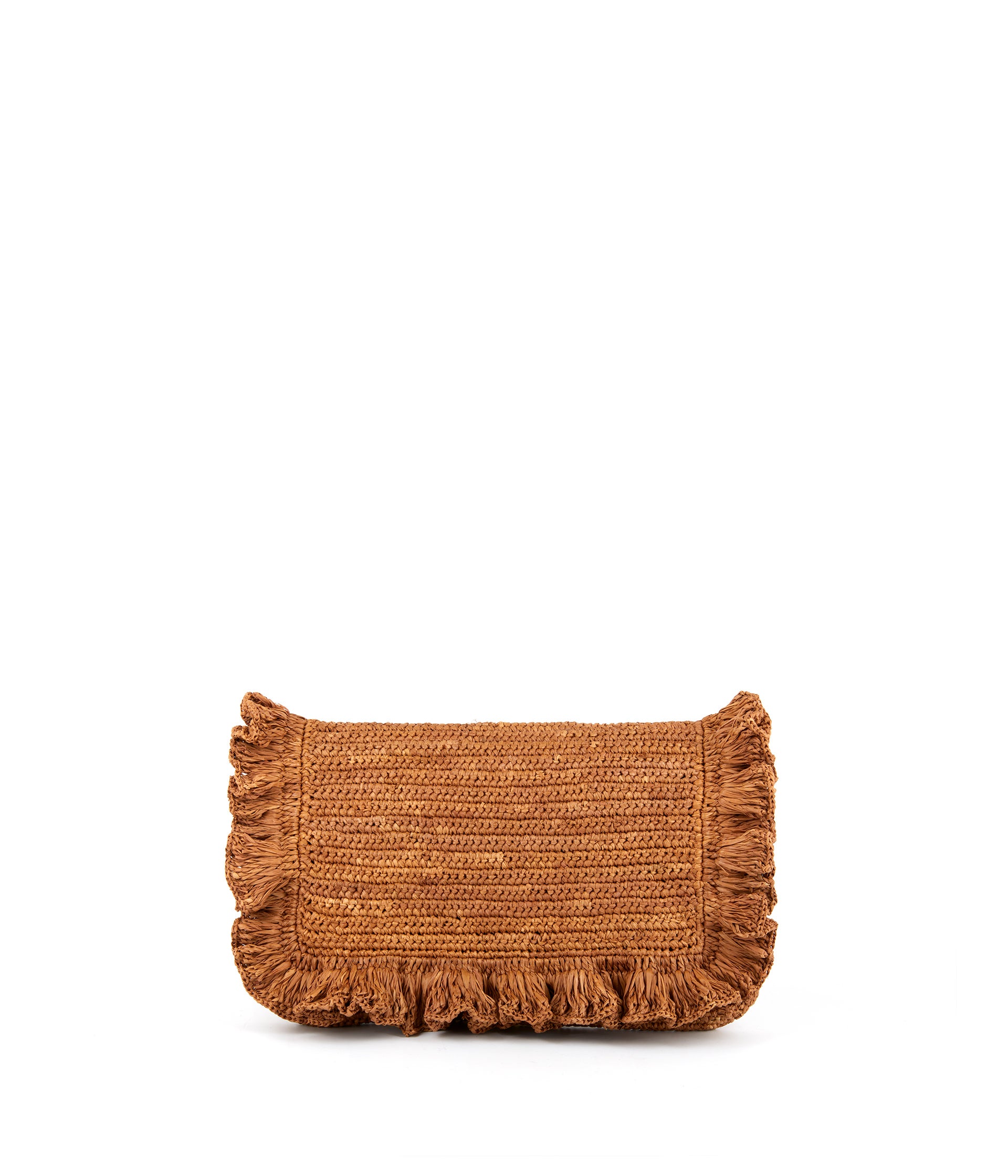 Pochette beige tressée Gaia
