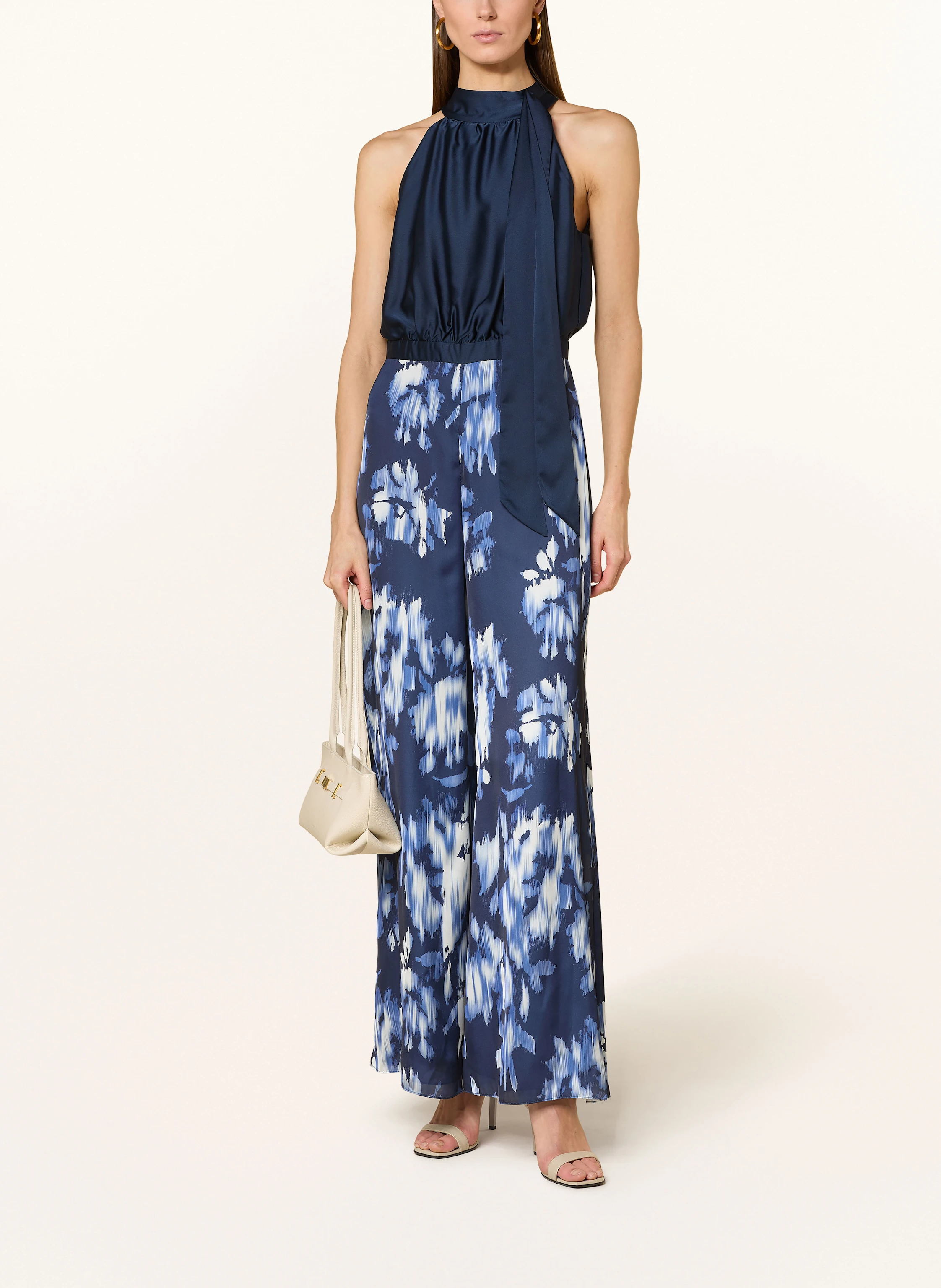 SWING Jumpsuit aus Satin mit Schluppe
