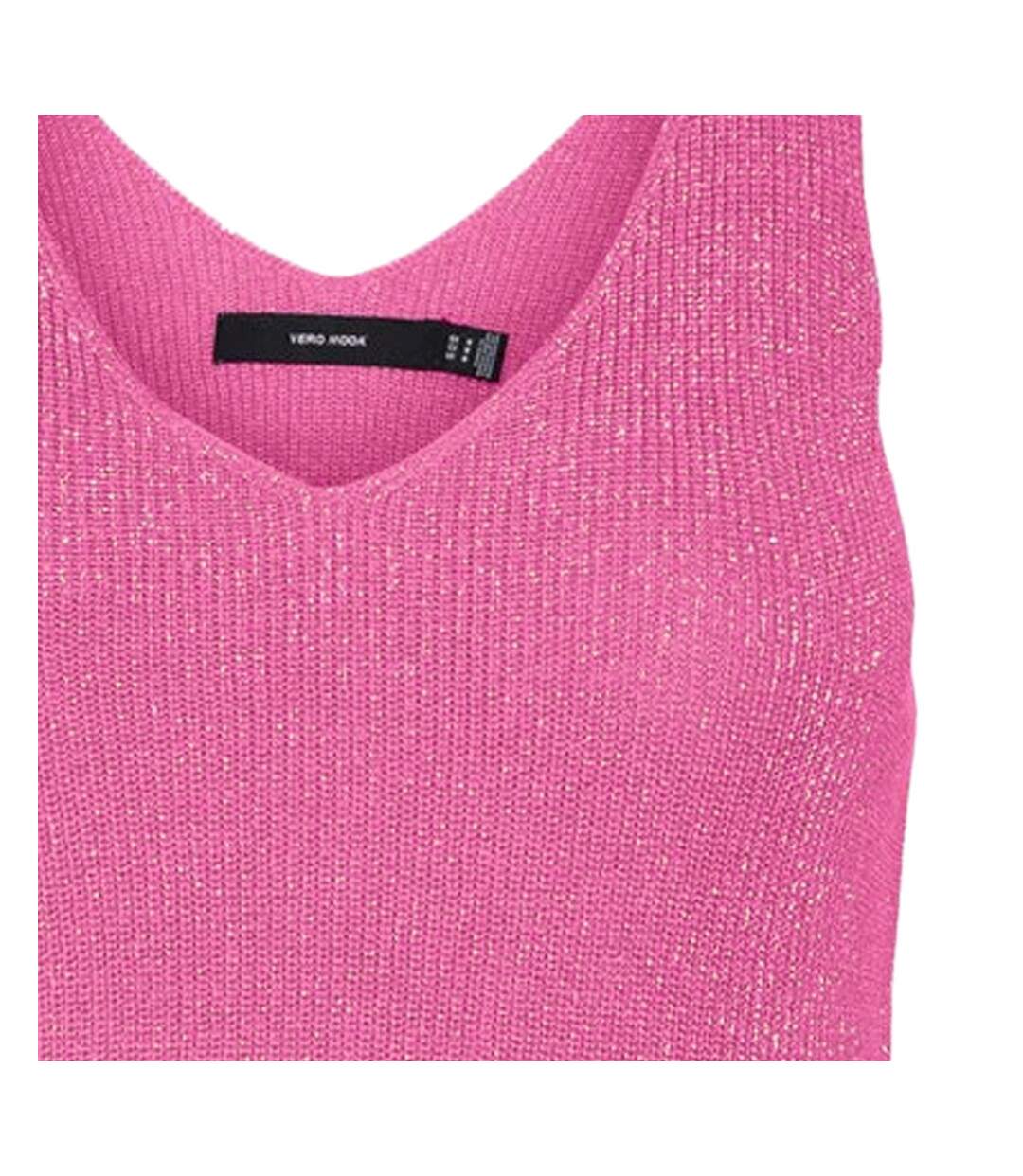 Débardeur Fuchsia Femme Vero Moda Shine