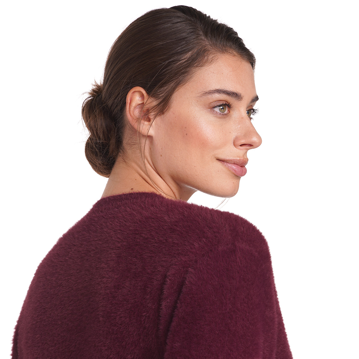 Gina Benotti Damen Strickjacke weinrot