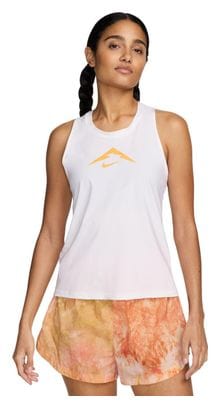 Débardeur Nike Trail Blanc Orange Femme