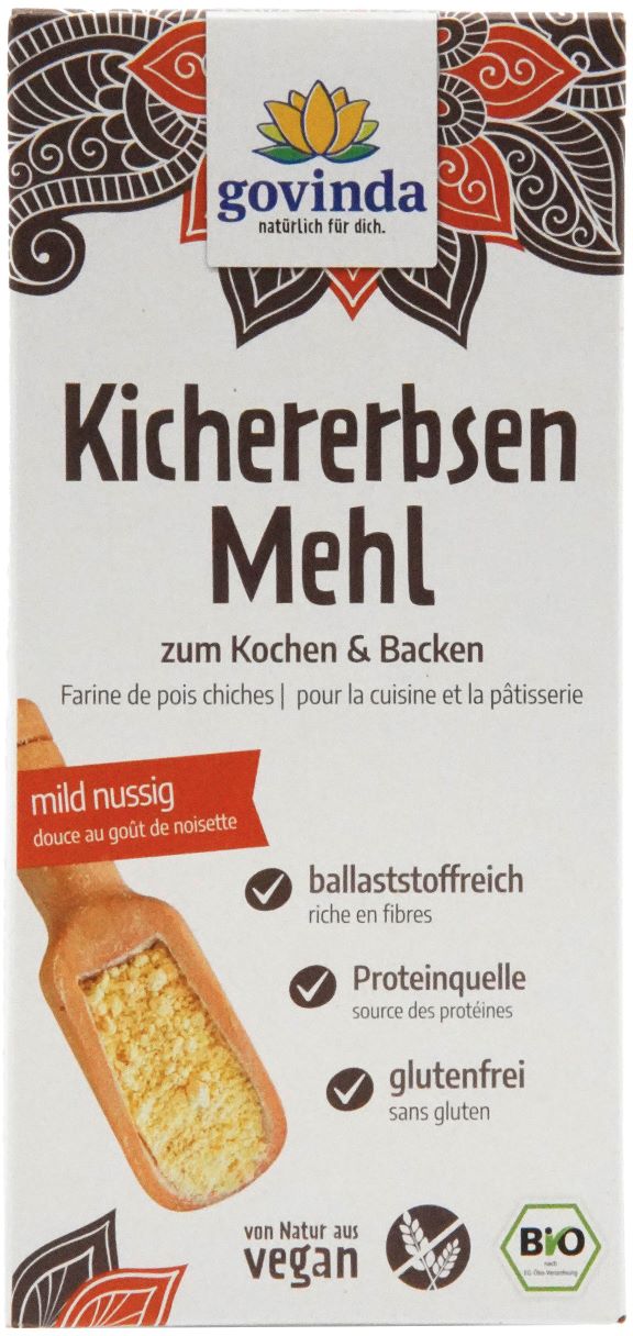 GOVINDA Kichererbsenmehl<br>350 g, Beutel, Bio